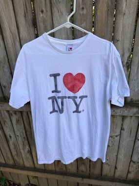 FREE w/purchase I Love New York cotton Tshirt I heart NY adult large L